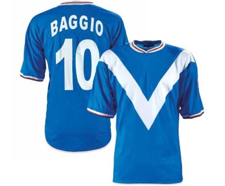 Maglia a lutto di Roberto Baggio, Brescia, stagione 2001-2002.